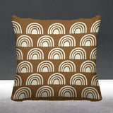 Boho Rainbow Geometric Reversible Indoor/Outdoor Square Pillow