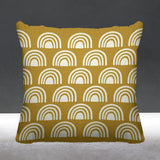 Boho Rainbow Geometric Reversible Indoor/Outdoor Square Pillow