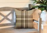 Brady Striped Reversible Indoor/Outdoor Square Pillow