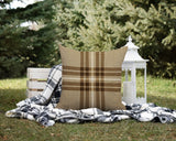 Brady Striped Reversible Indoor/Outdoor Square Pillow