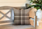 Brady Striped Reversible Indoor/Outdoor Square Pillow