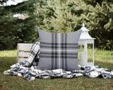 Brady Striped Reversible Indoor/Outdoor Square Pillow