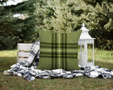 Brady Striped Reversible Indoor/Outdoor Square Pillow