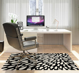Brenton low pile chair mat in Black