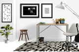Brenton low pile chair mat in Black