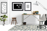 Brenton low pile chair mat in Gray