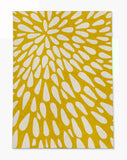 Brenton low pile chair mat in Mustard