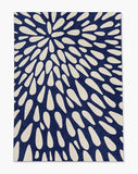 Brenton low pile chair mat in Navy Blue