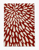 Brenton low pile chair mat in Red