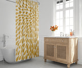 Brenton Shower Curtain in Yellow and Beige