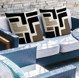 Briddie Spun Polyester Square Indoor/Outdoor Throw Pillow