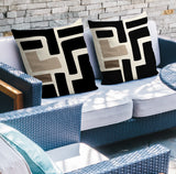 Briddie Spun Polyester Square Indoor/Outdoor Throw Pillow