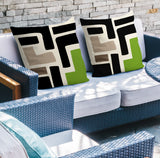 Briddie Spun Polyester Square Indoor/Outdoor Throw Pillow