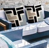 Briddie Spun Polyester Square Indoor/Outdoor Throw Pillow