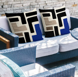 Briddie Spun Polyester Square Indoor/Outdoor Throw Pillow
