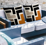 Briddie Spun Polyester Square Indoor/Outdoor Throw Pillow