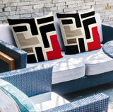 Briddie Spun Polyester Square Indoor/Outdoor Throw Pillow