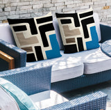 Briddie Spun Polyester Square Indoor/Outdoor Throw Pillow