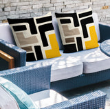 Briddie Spun Polyester Square Indoor/Outdoor Throw Pillow