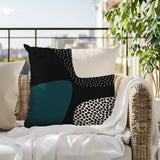Briggs Abstract Reversible Indoor/Outdoor Square Pillow