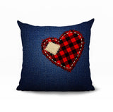 Bristol Heart Indoor/Outdoor Reversible Square Pillow