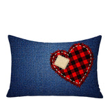 Bristol Heart Indoor/Outdoor Reversible Rectangular Pillow
