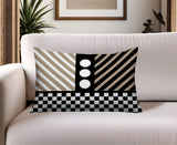 Brixa Abstract Reversible Indoor/Outdoor Rectangle Pillow