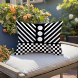 Brixa Abstract Reversible Indoor/Outdoor Rectangle Pillow