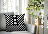 Brixa Abstract Reversible Indoor/Outdoor Square Pillow