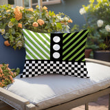 Brixa Abstract Reversible Indoor/Outdoor Rectangle Pillow