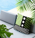 Brixa Abstract Reversible Indoor/Outdoor Square Pillow