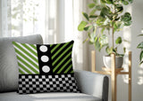 Brixa Abstract Reversible Indoor/Outdoor Square Pillow