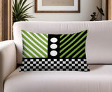 Brixa Abstract Reversible Indoor/Outdoor Rectangle Pillow