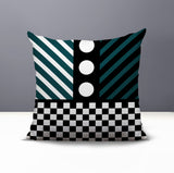 Brixa Abstract Reversible Indoor/Outdoor Square Pillow
