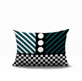 Brixa Abstract Reversible Indoor/Outdoor Rectangle Pillow