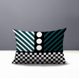 Brixa Abstract Reversible Indoor/Outdoor Rectangle Pillow