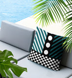 Brixa Abstract Reversible Indoor/Outdoor Rectangle Pillow