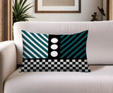 Brixa Abstract Reversible Indoor/Outdoor Rectangle Pillow