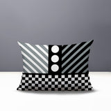 Brixa Abstract Reversible Indoor/Outdoor Rectangle Pillow
