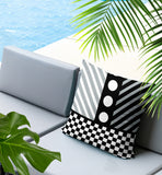 Brixa Abstract Reversible Indoor/Outdoor Square Pillow