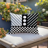 Brixa Abstract Reversible Indoor/Outdoor Rectangle Pillow