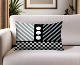 Brixa Abstract Reversible Indoor/Outdoor Rectangle Pillow