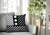 Brixa Abstract Reversible Indoor/Outdoor Rectangle Pillow