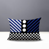 Brixa Abstract Reversible Indoor/Outdoor Rectangle Pillow