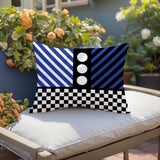 Brixa Abstract Reversible Indoor/Outdoor Rectangle Pillow