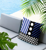 Brixa Abstract Reversible Indoor/Outdoor Square Pillow