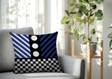Brixa Abstract Reversible Indoor/Outdoor Square Pillow