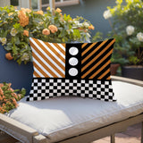 Brixa Abstract Reversible Indoor/Outdoor Rectangle Pillow