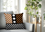 Brixa Abstract Reversible Indoor/Outdoor Square Pillow