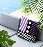 Brixa Abstract Reversible Indoor/Outdoor Square Pillow